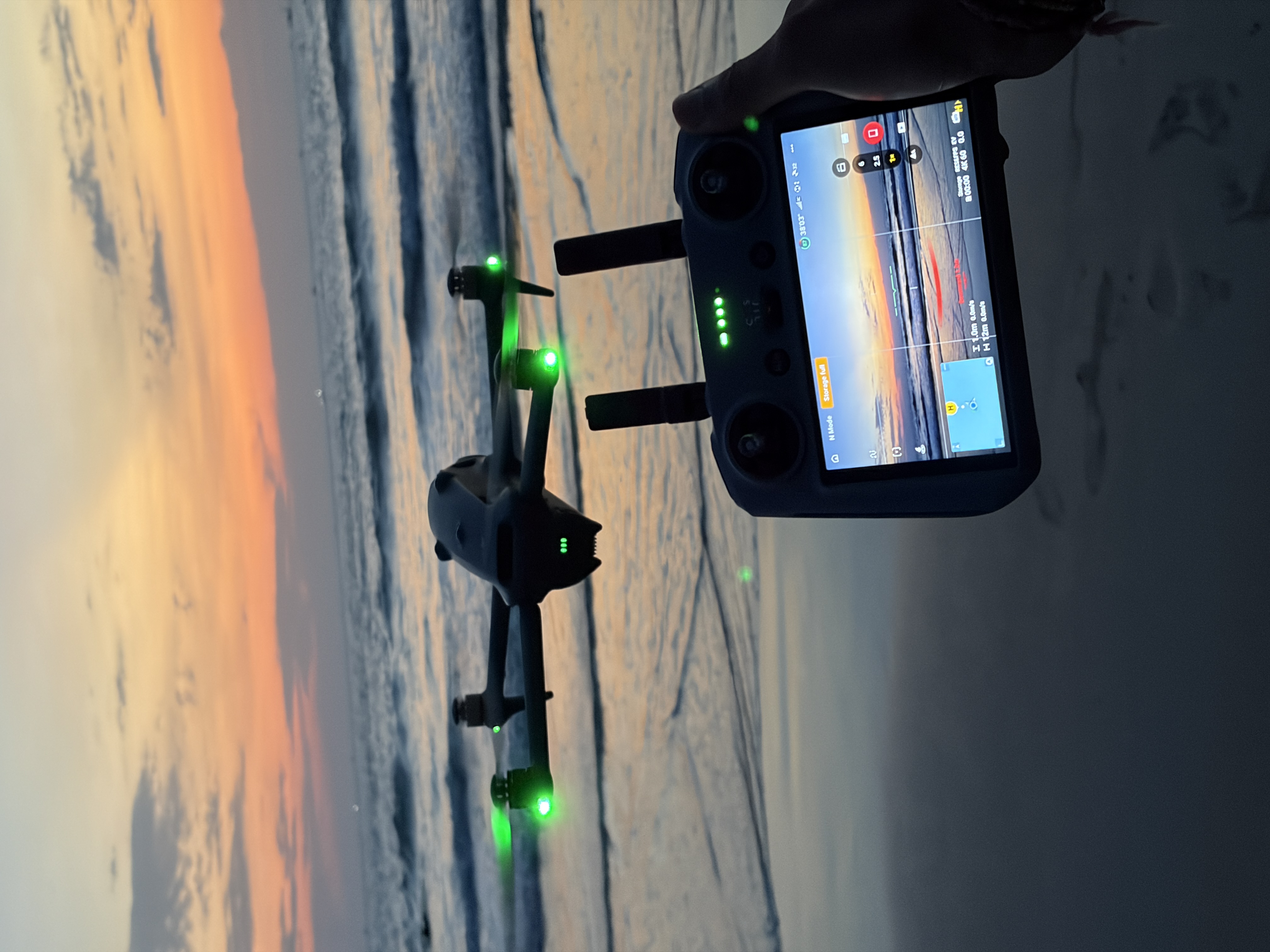 Aerial drone view of Goa coastline